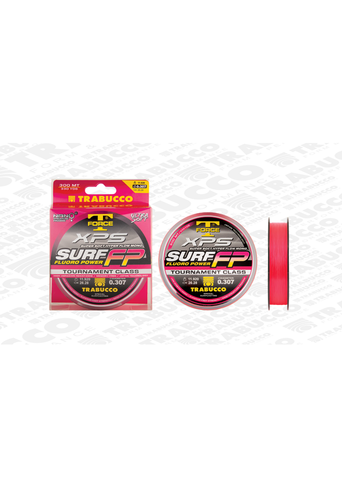 Πετονιά Trabucco Surf FP Fluoro Power 300m Ροζ Fluorocarbon | tokatlis.gr