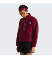 The North Face Γυναικεία Μπλούζα Fleeski 1/4 Zip Burgundy Crush