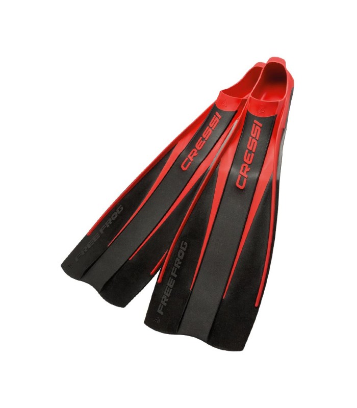 Cressi Free Frog Black/Red Fins  - tokatlis.gr