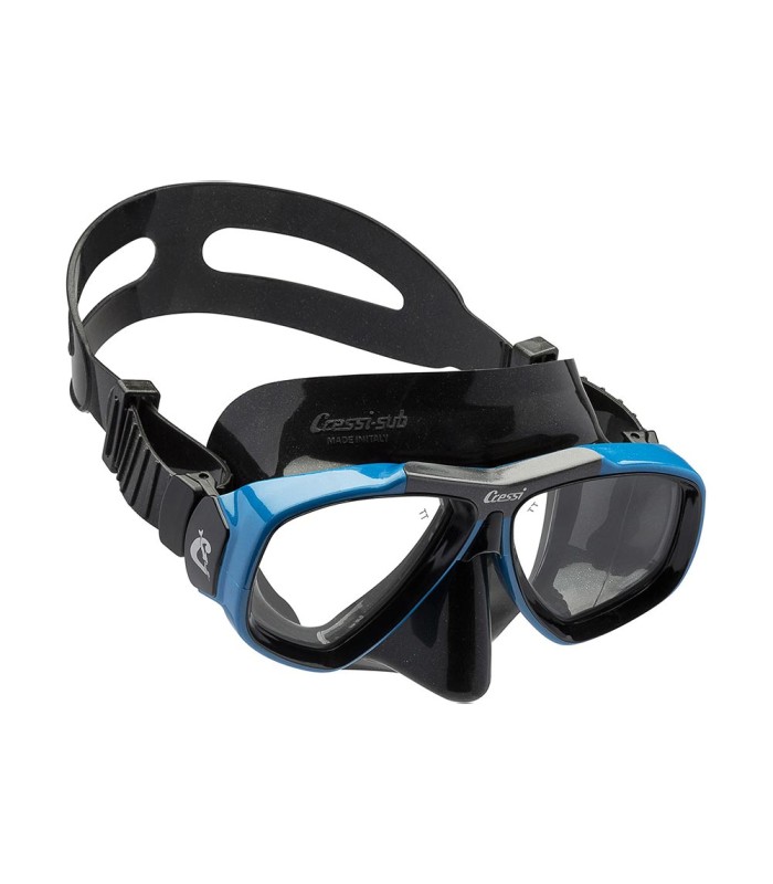 Cressi Focus Silicone Mask Black/Frame Blue  - tokatlis.gr