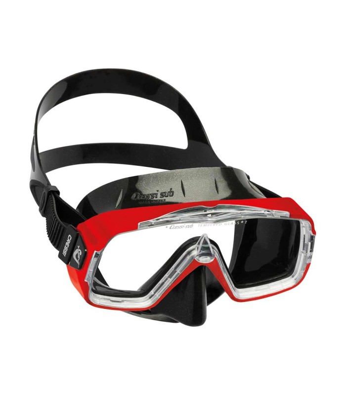 Cressi Sirena Silicone Mask Black/Frame Red  - tokatlis.gr