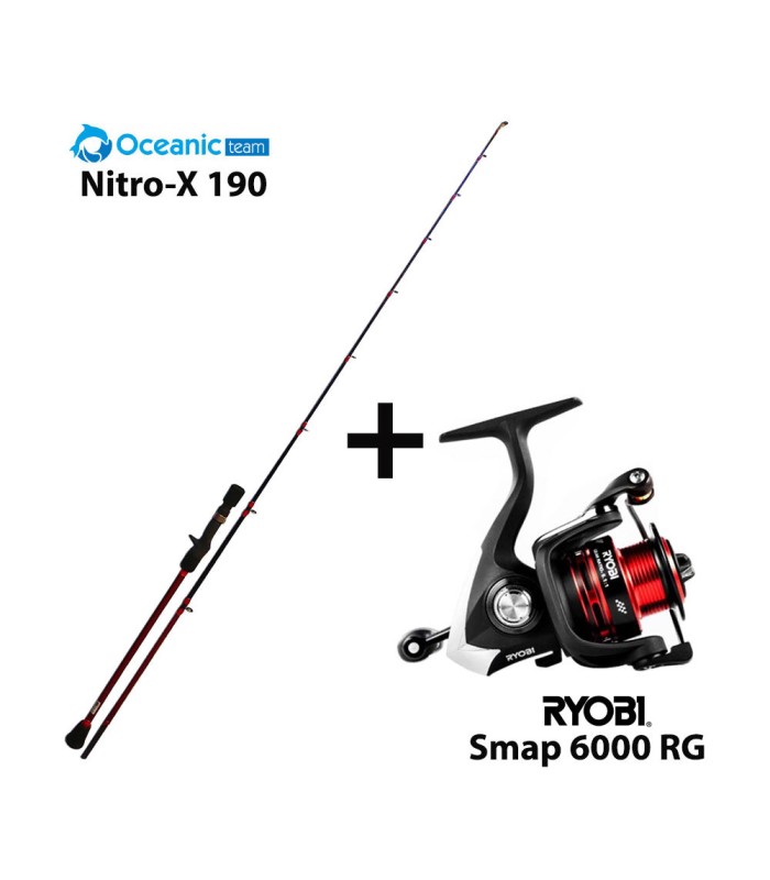 Combo Boat Oceanic Team Nitro-X 190 + Ryobi Smap 6000 RG - tokatlis.gr