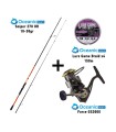 Combo Spinning Oceanic Team Sniper 270 OR / 10-30gr + Oceanic Team Force GS3000 + Oceanic Team Lure Game Braid x4 150m