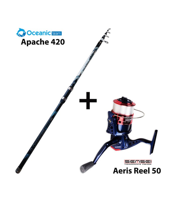 Combo Surf Oceanic Team Apache 420 + Sensei Aeris Reel 50 - tokatlis.gr
