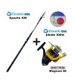 Combo Surf Casting Oceanic Apache 420 + Sensei Magnum 60 + Oceanic Aikido 300m
