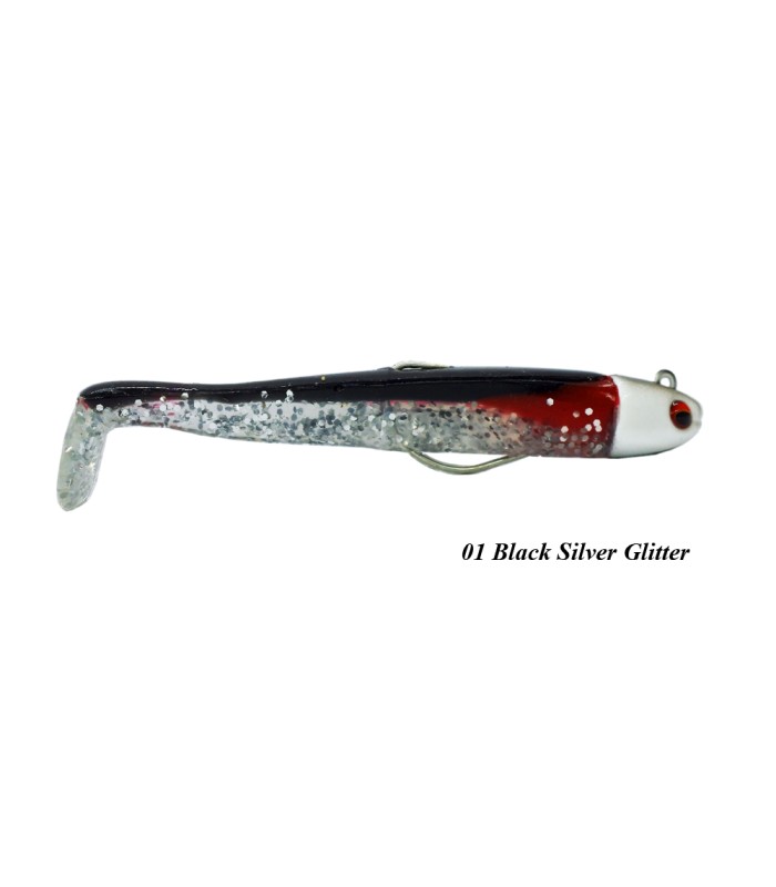 Soul Lures Ocean Ruler Combo 12gr - 01 Black Silver Glitter - tokatlis.gr