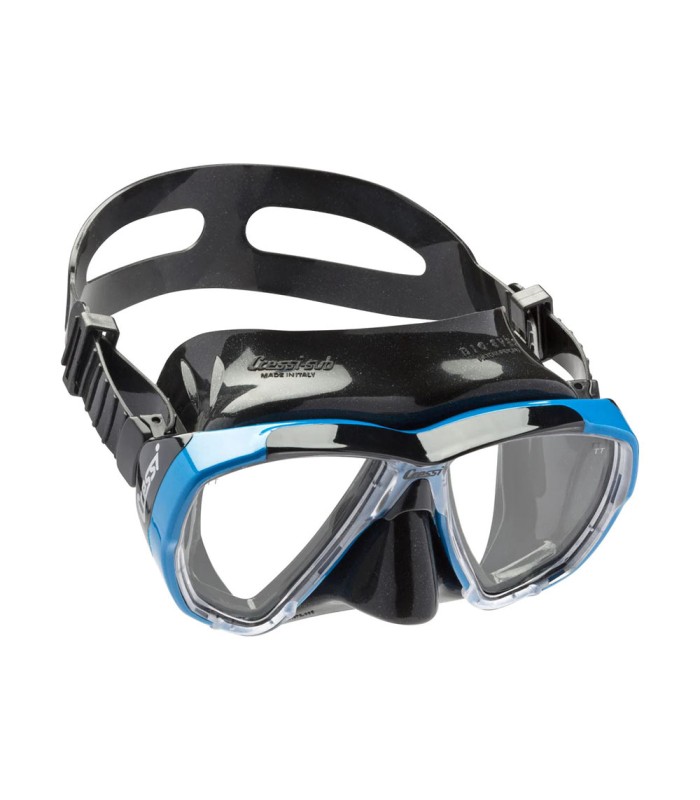 Cressi Big Eyes Silicone Mask Black / Frame Blue - Μάσκα - tokatlis.gr