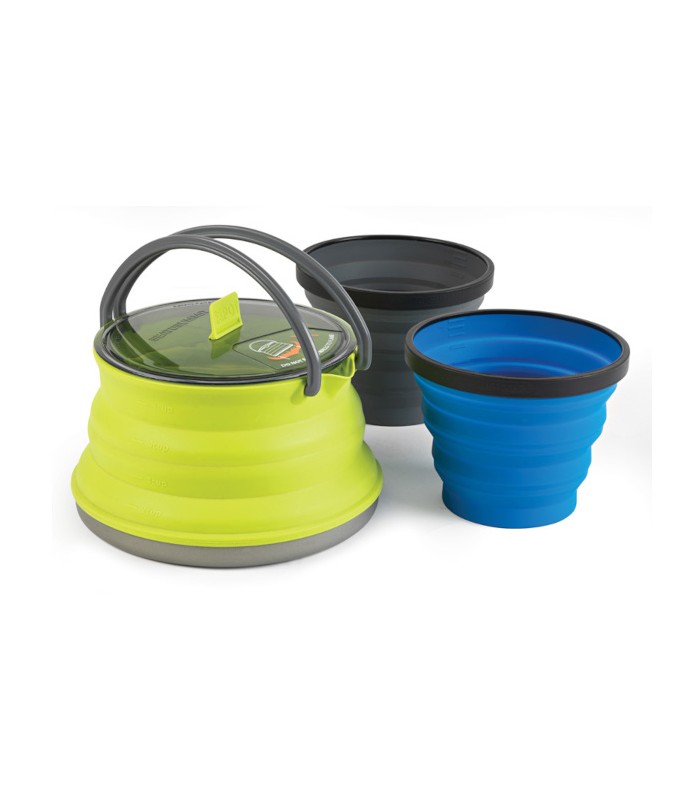 X-Set: 11 3pc (X-Pot Kettle 1.3L, 2 X-Mugs) Σετ Πτυσσόμενων Δοχείων - tokatlis.gr